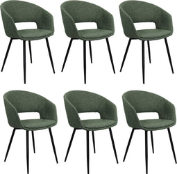 set van 6 Kick stoel Dean - Groen