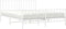 vidaXL - Bedframe - met - hoofd- - en - voeteneinde metaal - wit - 160x200 - cm