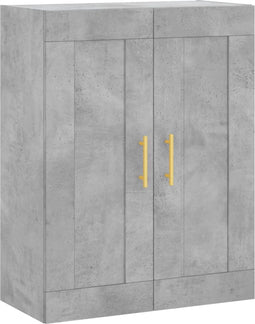 vidaXL - Wandkast - 69,5x34x90 - cm - bewerkt - hout - betongrijs