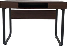 VDD Industrial Vintage Design - Bureau computertafel - 3 open vakken - zwart bruin