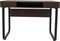 VDD Industrial Vintage Design - Bureau computertafel - 3 open vakken - zwart bruin
