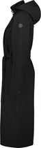 AGU Trench Coat Long - Regenjas Dames - Wind- en waterproof - Zwart - L
