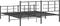 vidaXL - Bedframe - met - voetbord - zonder - matras - metaal - zwart - 180x200 - cm