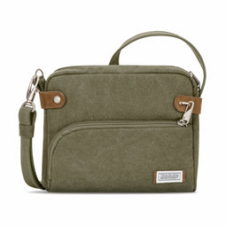 Travelon Heritage - Small Crossbody Tas - 5-punten anti-diefstal systeem met RFID - Sage