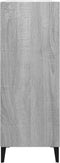 vidaXL - Dressoir - 69,5x32,5x90 - cm - bewerkt - hout - grijs - sonoma - eikenkleurig