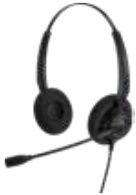 Alcatel AH 12 G - On-Ear Koptelefoon - Draad - Microfoon - Zwart