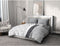ETHNO microvezel dekbedset - 1 dekbedovertrek 240 x 260 cm + 2 kussenslopen 63 x 63 cm - Grijs