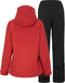 Didriksons Grit - Outdoorjas & broek set - 100% waterdicht - Rood