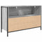 vidaXL - Badkamerkast - met - lades - 90x34,5x60 - cm - grijs - sonoma