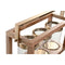 Kaarshouder Home ESPRIT Bruin Staal Mangohout 51 x 19 x 33 cm