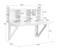 SoBuy FWT07-II-W - Inklapbare Wandtafel - Max. 48 kg - 90 x 78 x 60 cm - Wit
