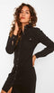 Noisy May NMJOY L/S DRESS SU033BL - Denim jurk - Knoopsluiting - Zwart - M