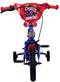 Sonic Prime Kinderfiets - 12 Inch - Jongens - Handrem en Zijwieltjes - Blauw Rood