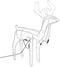 vidaXL - Kerstfiguur - rendier - met - bewegende - kop - warmwit - 76x42x87 - cm