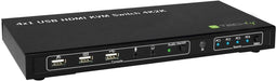 Techly IDATA KVM-HDMI4U - KVM Switch - 4x1 USB HDMI 4K 30Hz