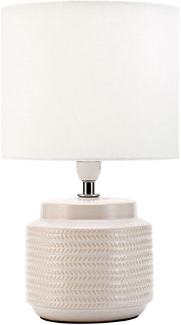 Pauleen Bright Soul - Tafellamp - Zand - beige - E14 - 20W - textiel - keramiek -