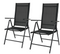 Lifa Garden Set van 2 Aluminium Tuinstoelen – Verstelbaar – max. 120 kg – 69 x 56 x 106 cm – Zwart