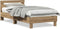 vidaXL Artisan - Bedframe - Tweepersoons - 203 x 95 x 70 cm - Bewerkt hout - Eikenkleur