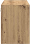 vidaXL - Garage - wandkast - bewerkt - hout - ambachtelijk - eiken
