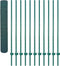 vidaXL - Draadgaashek - met - palen - 25x2 - m - staal - groen