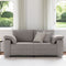 vidaXL - Loveseat - in - Taupe - - - 140 - cm - Stof