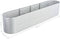 vidaXL - Plantenbak - verhoogd - 400x80x81 - cm - gegalvaniseerd - staal - zilver