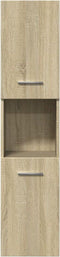 vidaXL - Badkamerkast - 30x30x130 cm - 3 vakken - Sonoma eiken