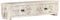vidaXL - Tv-meubel - 140x30x35 - cm - massief - mangohout - wit