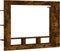 vidaXL - Tv-meubel - 152x22x113 - cm - bewerkt - hout - gerookt - eikenkleurig