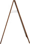 Europel - Stoepbord - Krijtbord - Dennenhout - 66 x 128cm - Geschikt voor binnen en buiten - Incl. top