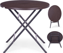 Inklapbare tafel - HDPE houtimitatie - 7,5 kg - weerbestendig