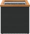 vidaXL - Plantenbak - 40x40x40 - cm - poly - rattan - zwart