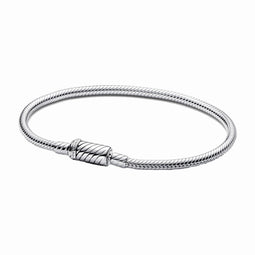 Pandora Moments magnetische schuifsluiting slangenschakelarmband Dames Armband Zilver - Zilverkleurig - 20 cm -590122C00-20