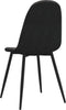 vidaXL - Eetkamerstoelen - 2 - st - fluweel - zwart