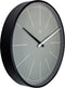 nXt - Wandklok - 40 cm - Plastic - Grijs - 'Gray'