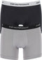 Emporio Armani Boxers Essential Core - heren boxers normale lengte - aansluitende pasvorm - zwart en grijs (2-pack)