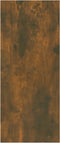 vidaXL - Boekenkast/kamerscherm - 60x30x72 - cm - gerookt - eikenkleurig