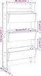 vidaXL - Plantenbak - wandmontage - 3-laags - 60x18,5x110 - cm - douglashout