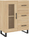 vidaXL - Dressoir - 69,5x34x90 - cm - bewerkt - hout - sonoma - eikenkleurig