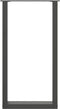 vidaXL - Salontafelpoten - 2 - st - U-vormig - 40x(90-91) - cm - staal - antraciet