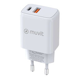 Muvit for Change MC-215 - Oplader - 18 W 25 W - Wit