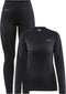 Craft Core Dry Baselayer - Thermoset Dames - Warm ademend - Zwart - Maat XS