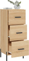 vidaXL - Dressoir - 34,5x34x90 - cm - bewerkt - hout - sonoma - eiken