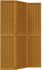 vidaXL - Kamerscherm - met - 3 - panelen - massief - paulowniahout - bruin