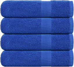 vidaXL - Badhanddoeken - 4 - st - 100x150 - cm - 360 - g/m² - 100% - katoen - blauw