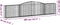 vidaXL - Schanskorven - 9 - st - gewelfd - 400x30x80/100 - cm - ijzer