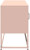 vidaXL - Tv-meubel - 100,5x39x60,5 - cm - staal - roze