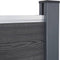 vidaXL - Schuttingpaneelset - 353x186 - cm - HKC - grijs