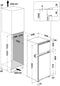 Bauknecht KDI 12S2 - Inbouw Koel-Vriescombinatie - 173 liter - Energieklasse E - Geluidsniveau 36 dB(A)