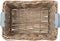 Basil Dorset Fietsmand M - Voor - Rotan - Grijs - Medium